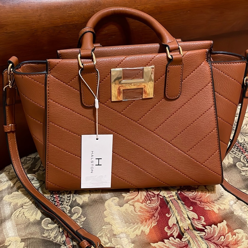 Brown Halston Purse NWT